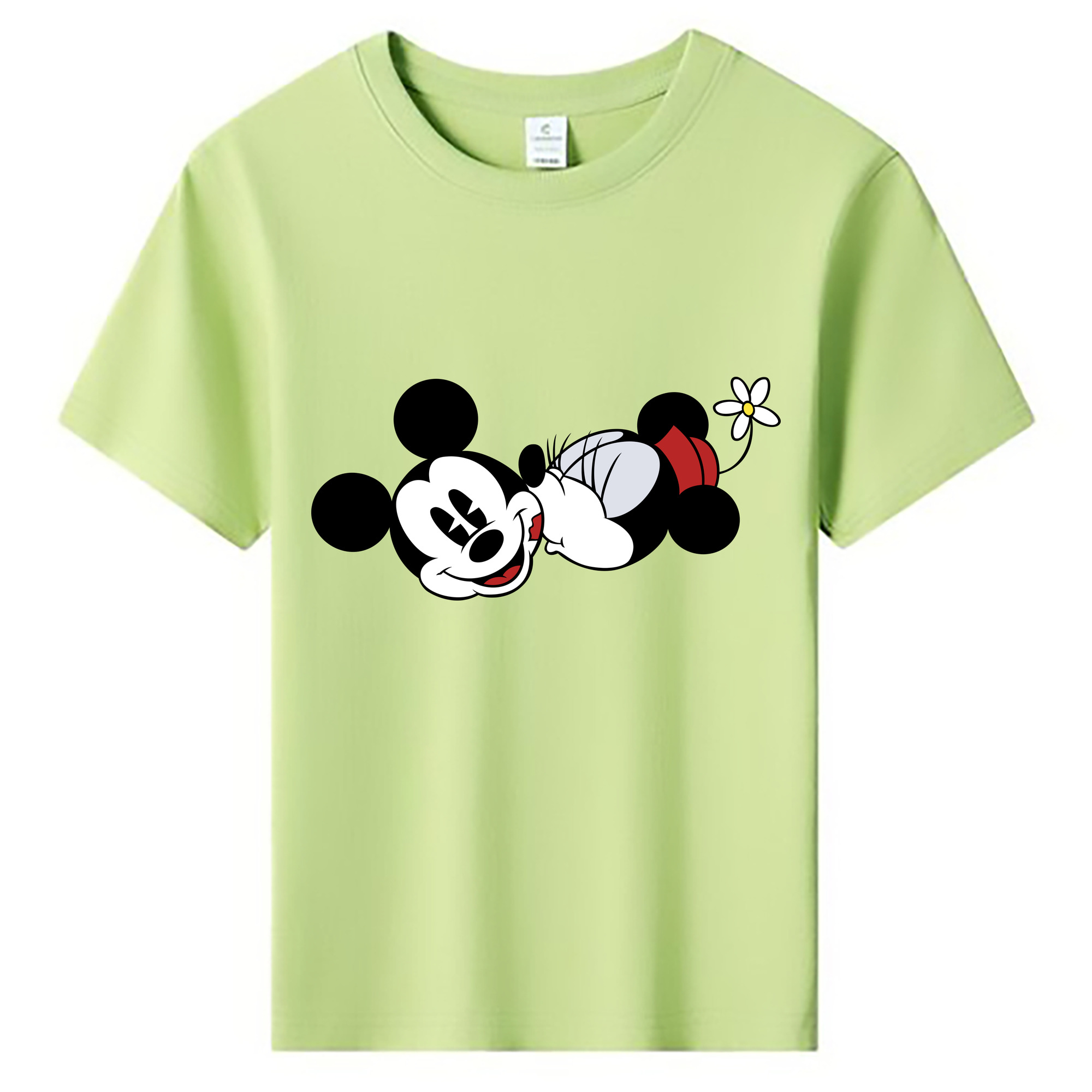 ミッキーマウス Mickey Mouse 綿100％キッズTシャツ（フロントプリント）